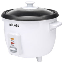 6 Cup Non-Stick Pot Style White Rice Cooker, 3 Piece