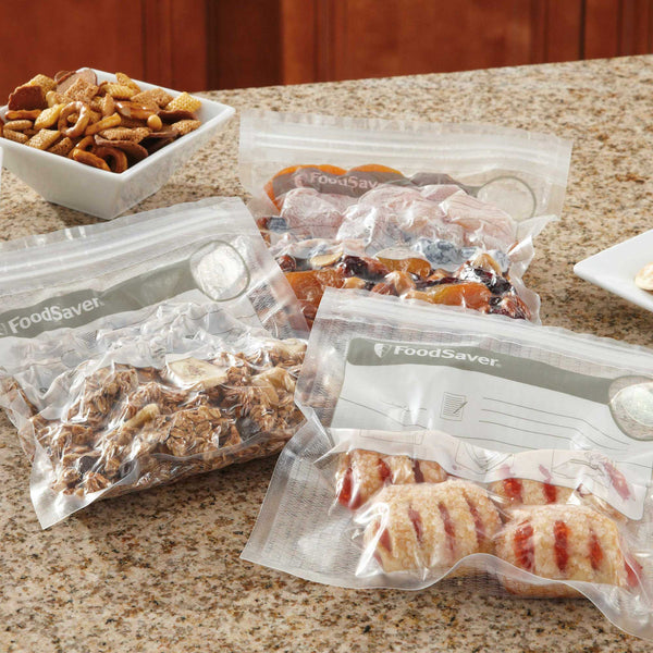 FreshSaver 1-Quart Vacuum Zipper Bags (18 Count)